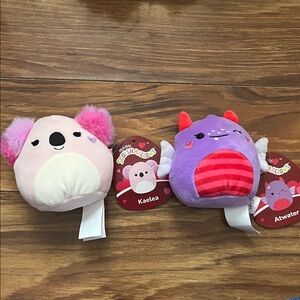 Squishmallows Kaelea and Atwater mini